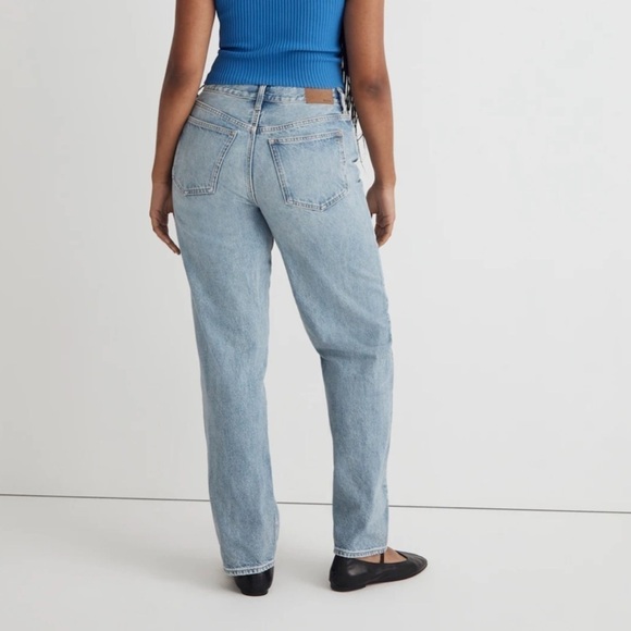 NWOT Madewell Low-Slung Straight Jeans in Olvera Wash Size 33 - Picture 2 of 16